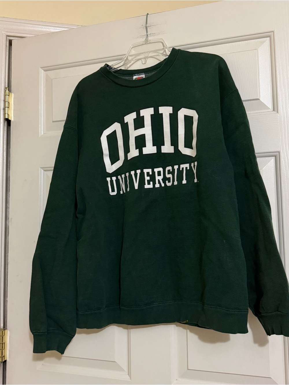 Vintage Y2K 90s Ohio University Bobcats Athen Crewneck Spell Out Sweatshirt XL